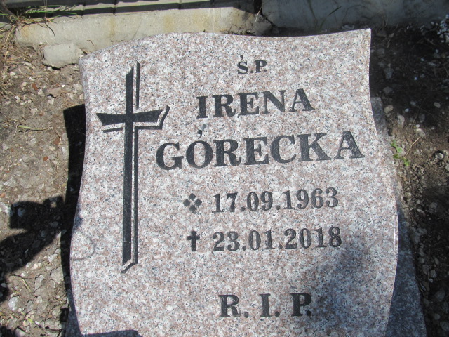 Irena Górecka 1963 Ruda Śląska Wirek - Grobonet - Wyszukiwarka osób pochowanych