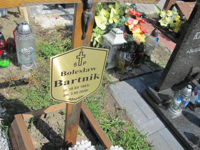 Bolesław Bartnik 1943 Ruda Śląska Wirek - Grobonet - Wyszukiwarka osób pochowanych