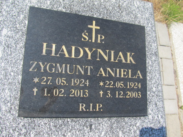 Aniela Hadyniak 1924 Ruda Śląska Wirek - Grobonet - Wyszukiwarka osób pochowanych