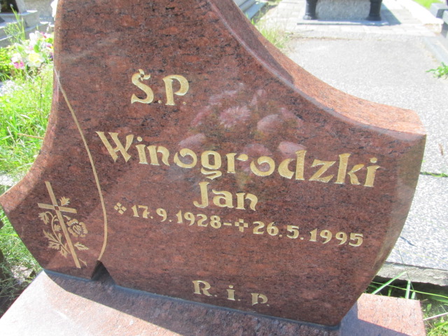 Jan Winogrodzki 1928 Ruda Śląska Wirek - Grobonet - Wyszukiwarka osób pochowanych